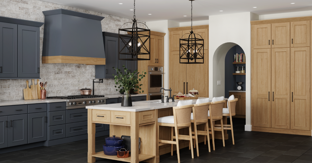 blue kitchen design